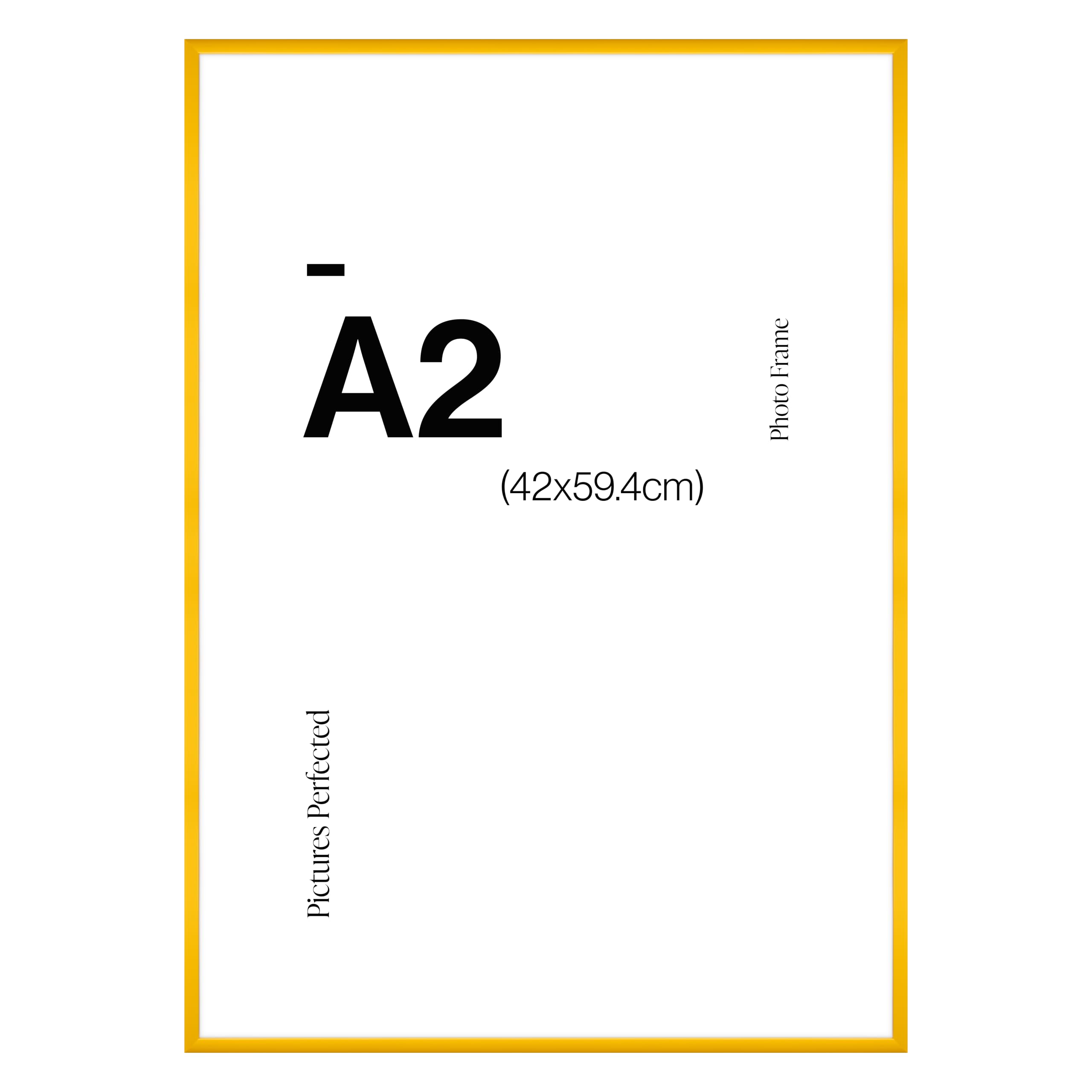 Modern Yellow A2 Photo Frame for A2 (42 x 59.4cm) Photos or Pictures