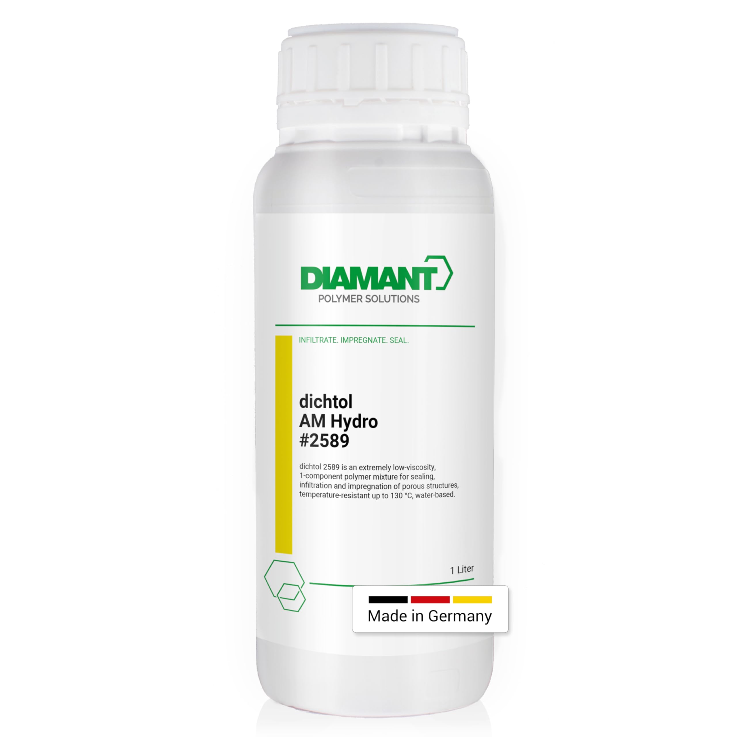 DIAMANT Polymer Dichtol AM Hydro for Sealing and Waterproofing 3D Prints, 1L Sealant for Additive Production, Sealer for 3D Printing Parts