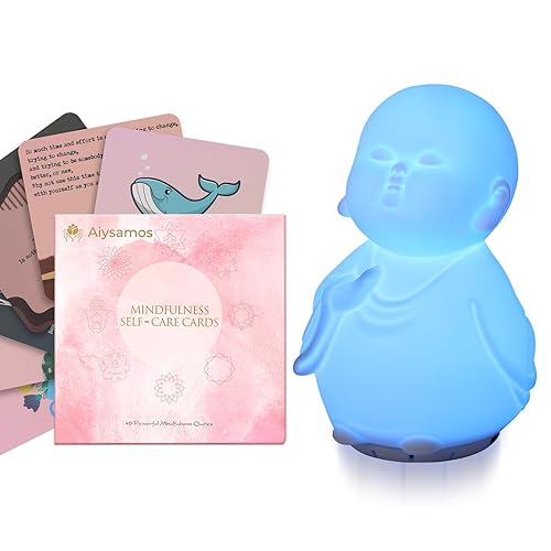 Mindfulness Tool Set with Guided Visual Meditation Breathing Lamp and