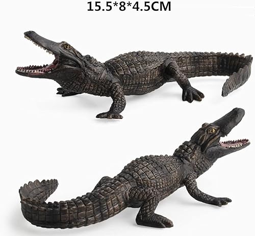 Miniatura 3 de Cocodrilos simulados modelo realista cocodrilo figuras de plástico cocodrilo vida silvestre mundo safari animales figuras pastel Toppers para