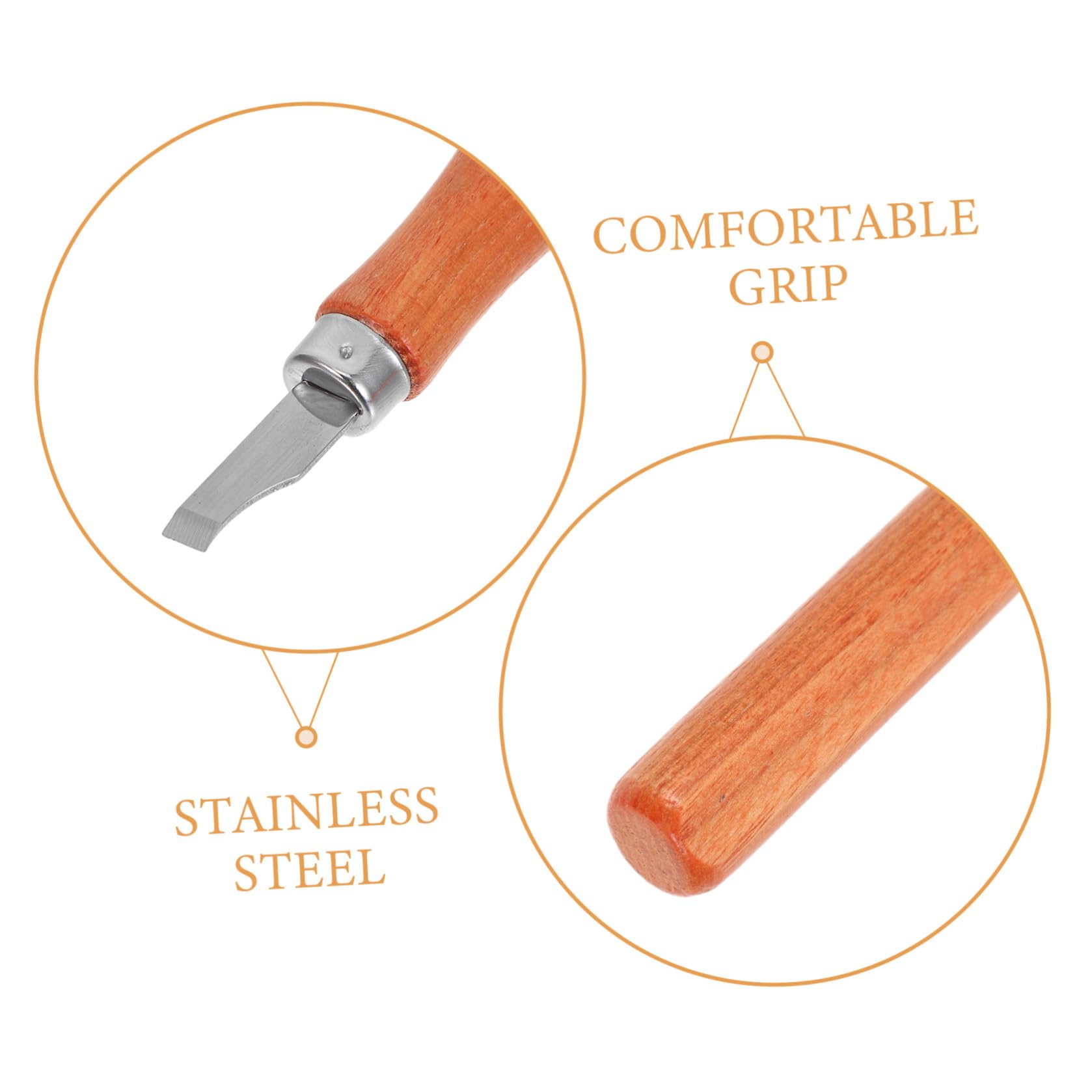 STOBAZA Set 12 Pezzi Coltelli per Intaglio Legno con Manico in Finto Palissandro Scalpelli per Scolpire Argilla e Cera Kit Utensili Manuali per Lavorazione Legno e Modellazione