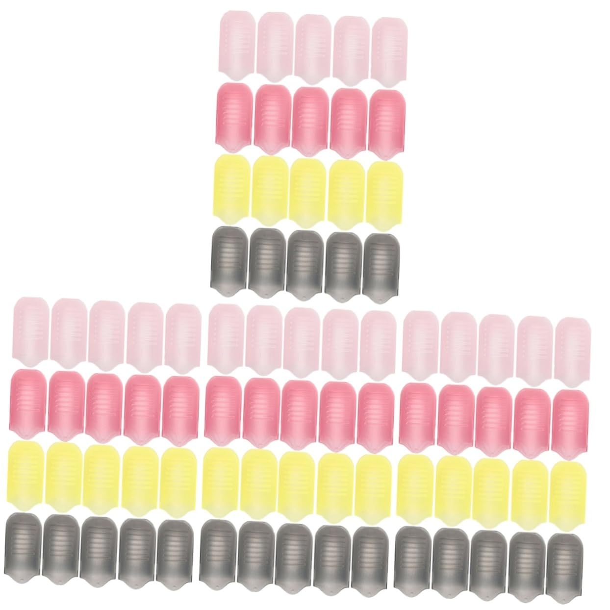 FRCOLOR 4 Juegos Kit De Quitaesmalte De Cristal Pinzas Para Esmalte De Uñas Pinzas Para Uñas De Los Dedos Pinzas Para Uñas Para Quitar El Esmalte Pinzas Para Quitar La Manicura 20 piezas*4