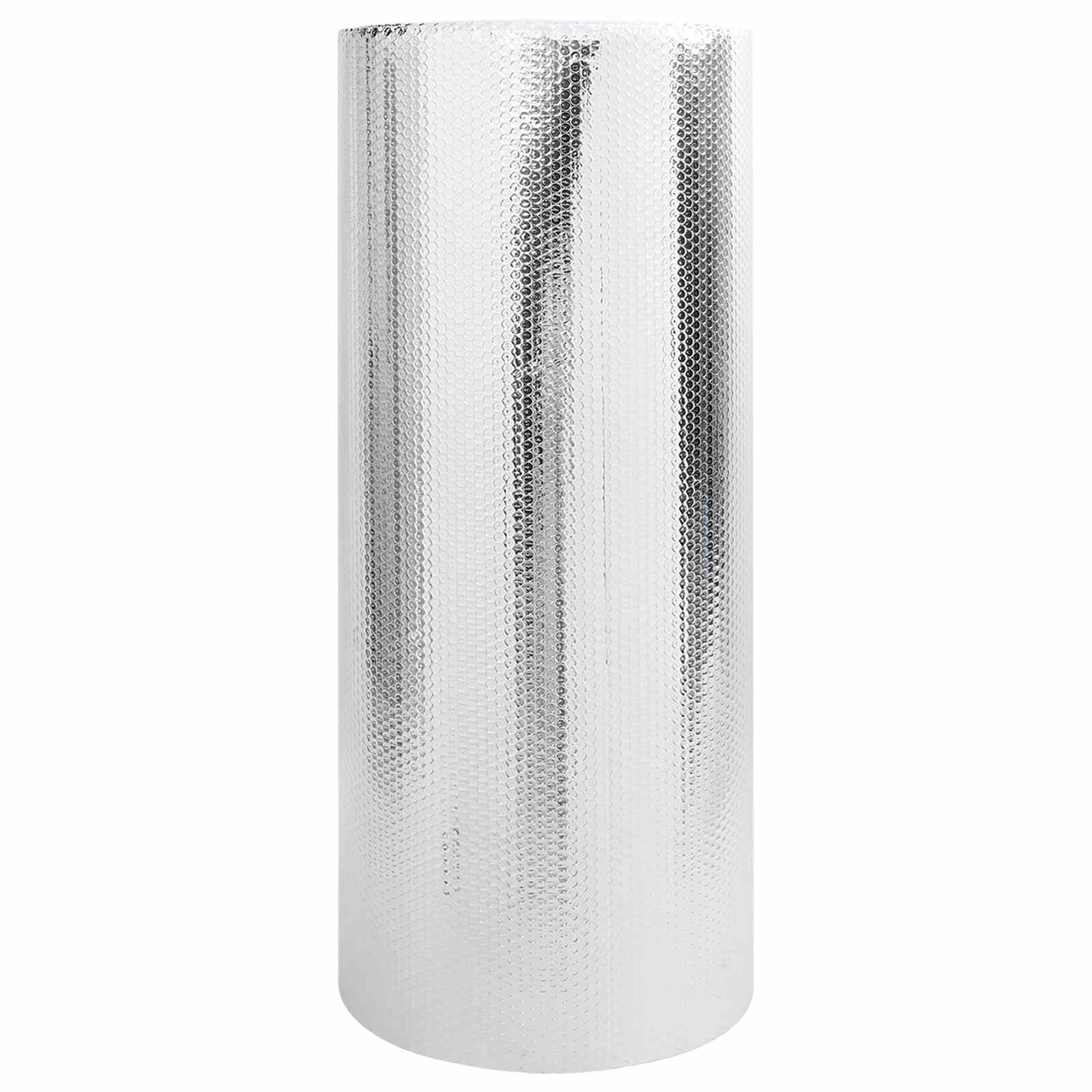 Heizkörper-Reflektorfolie Silber für Heizkörperzubehör, 10 x 1 m Polyethylen Wärme-Regulierung, als Abdeckung hinter dem Radiator im Winter für Wohnzimmer