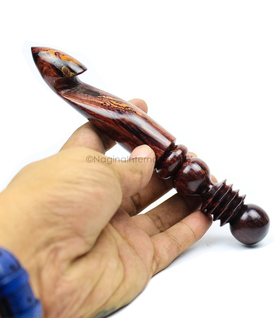 Rosewood Crafted Premium Polished Crochet Hooks & Knitting Needles | Nagina International (18mm)-image-31