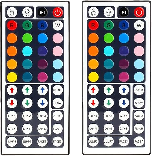 Tira de luz LED RGB de 44 teclas con control remoto inalámbrico para SMD 5050 3528 2835 RGB LED tira de luz 2 unidades