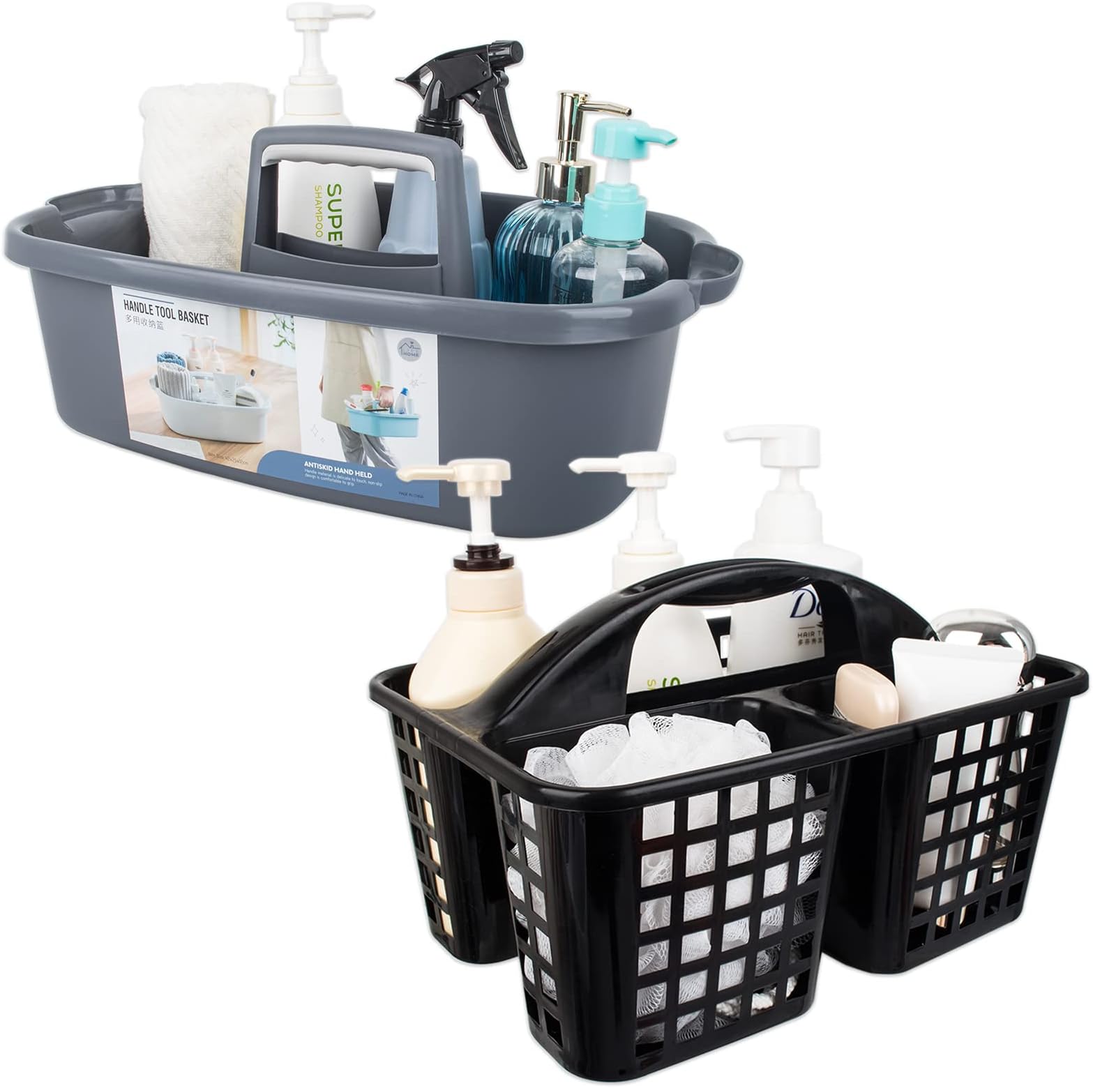 Amazon.com: Cleaning Supplies Caddy Portable Shower Caddy Basket ...