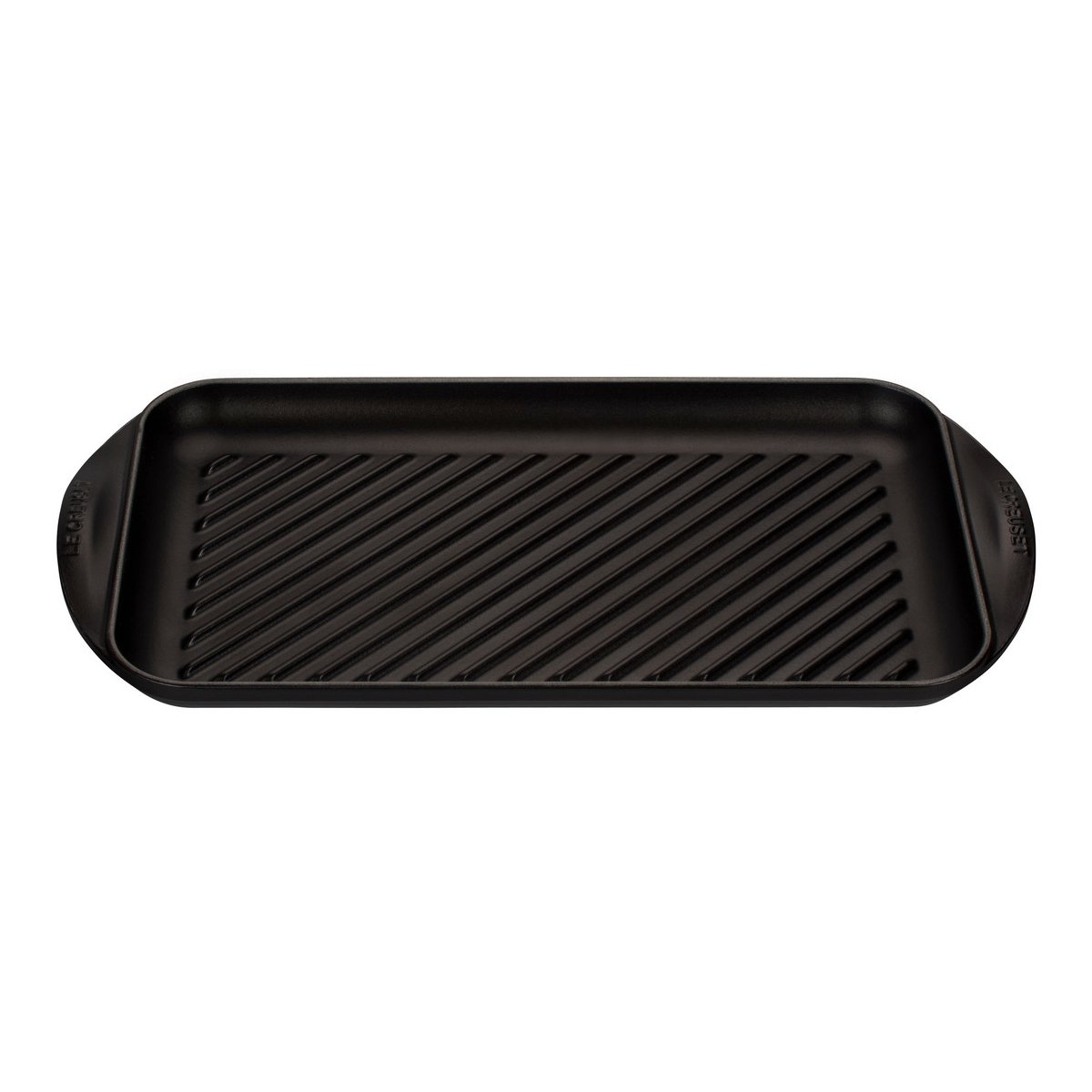 LE CREUSET 20132400000460 - Parrilla Grill Extra Larga, 2,2 l, 10/12 Personas, 47 x 25 cm, Color Negro Mate