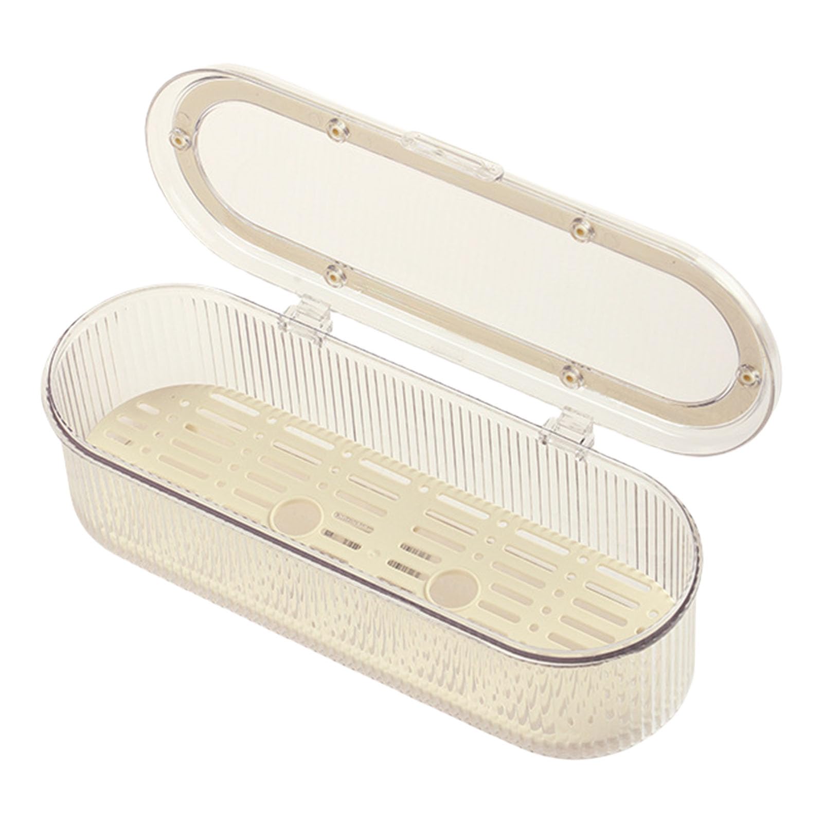 TFAOYS Clear Polystyrene Jewelry Box with Multiple Compartments Secure Storage Answer for Bangles Circlets Transportable Against Dirt Plan Stackable Polystyrene Jewelry Storage Container