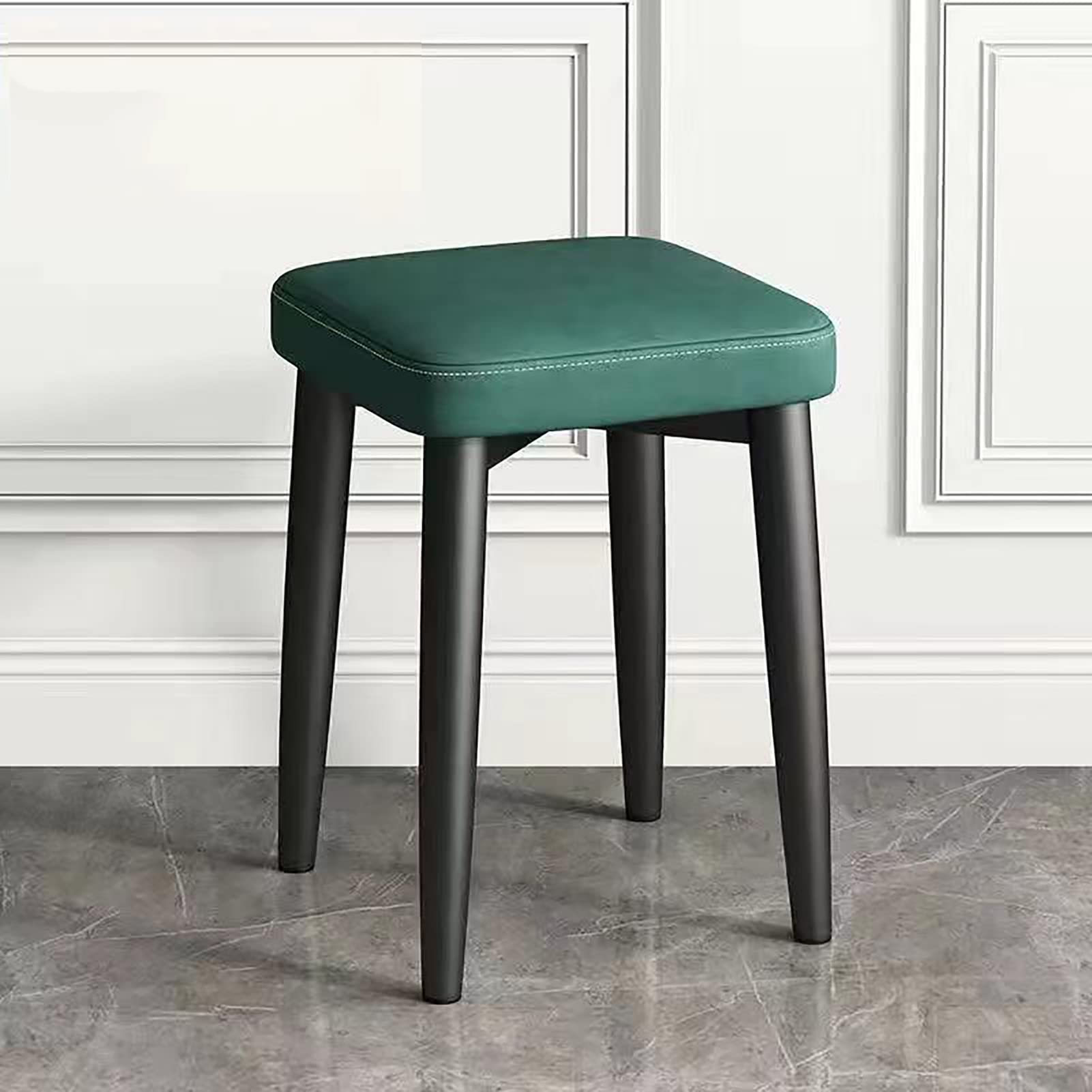 Tabouret de coiffeuse confortable pour petits espaces et assise empilable