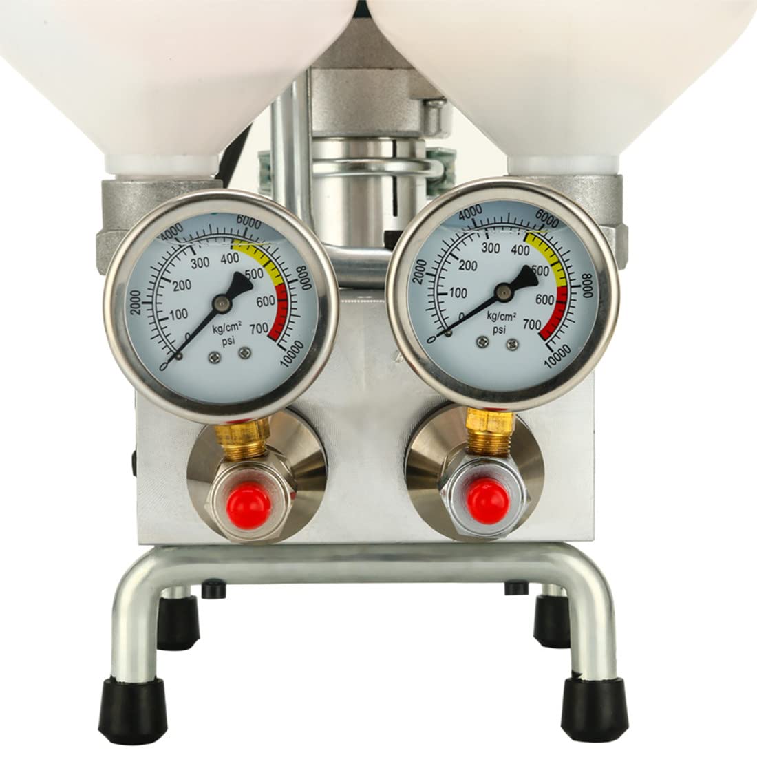 FAXIOAWA Máquina De Lechada De Alta Presión 1100W, Máquina De Lechada De Poliamonio/Resina Epoxi, Máquina De Bomba De Inyección Doble para Reparación De Fugas De Grietas De Concreto,Orange