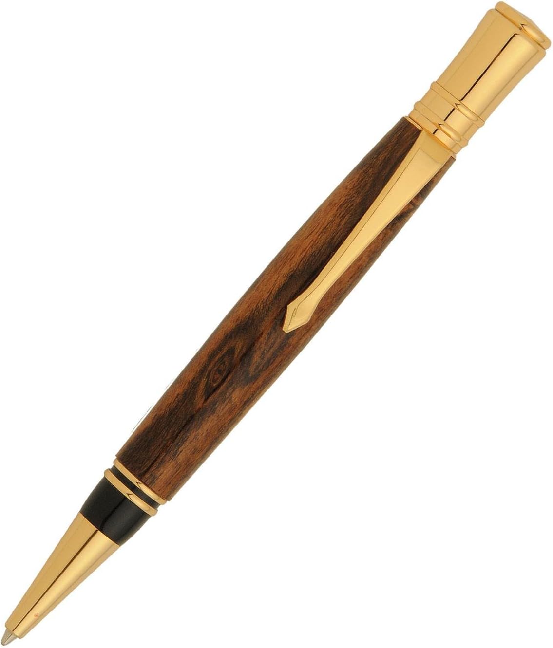 Penn State Industries PKEXEC-PEN Executive Twist Ballpoint Pen Kit Woodturning Project (10, Gold)