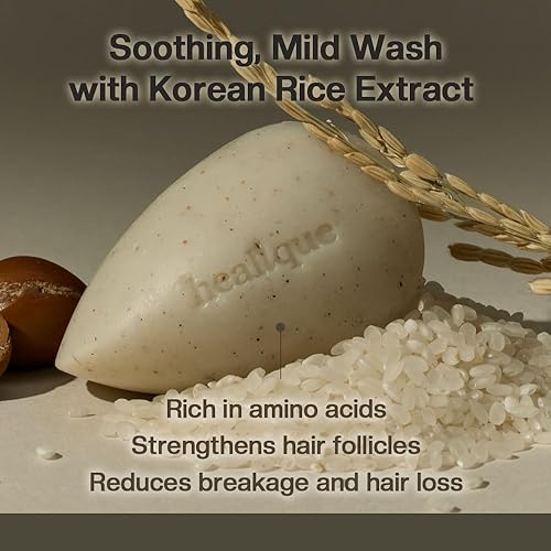 Miniatura 3 de Champú y acondicionador en barra para cabello fino (jabón de masaje) (arroz)