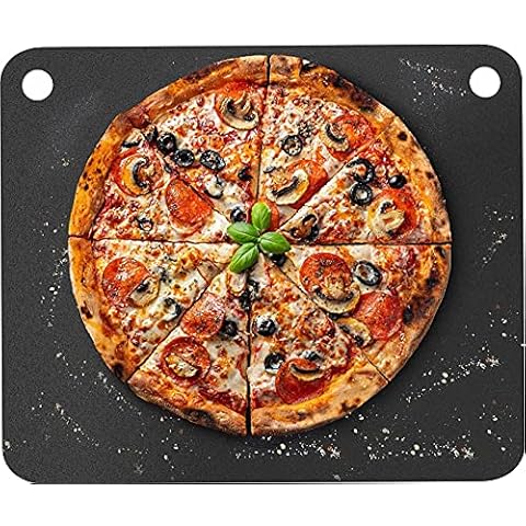 Primica Pizza Steel for Oven - 16” x 13.4” x ¼” Durable Baking Steel as Alternative to Pizza Stone - High Quality Steel for BBQ Grill and Bakings Cover