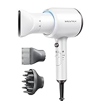 Vista 30 de Wavytalk Secador de pelo, secador de pelo iónico soplado para cabello rizado con difusor, secado rápido de 1875 W con tecnología de cerámica, 3