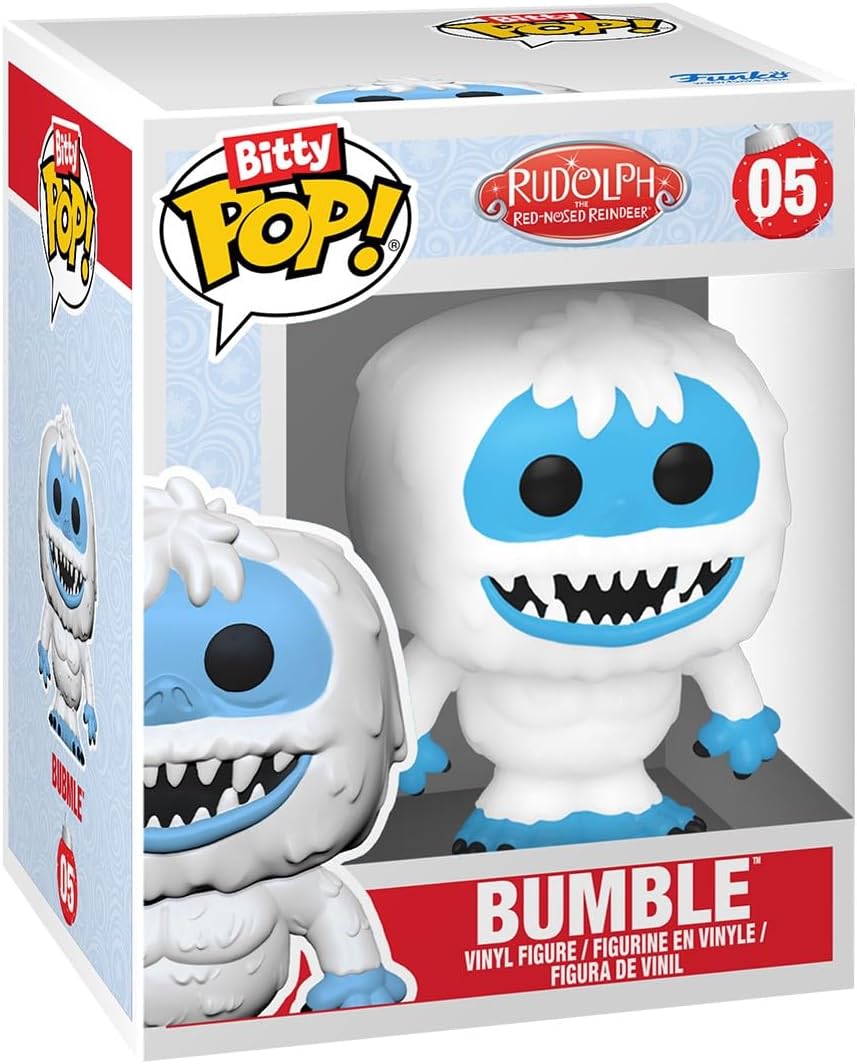 Funko Bitty Pop! Rudolph: Mini Collectible Toys 4-Pack - Clarice™, Rudolph®, Bumble™ & Mystery Chase Figure (Styles May Vary)