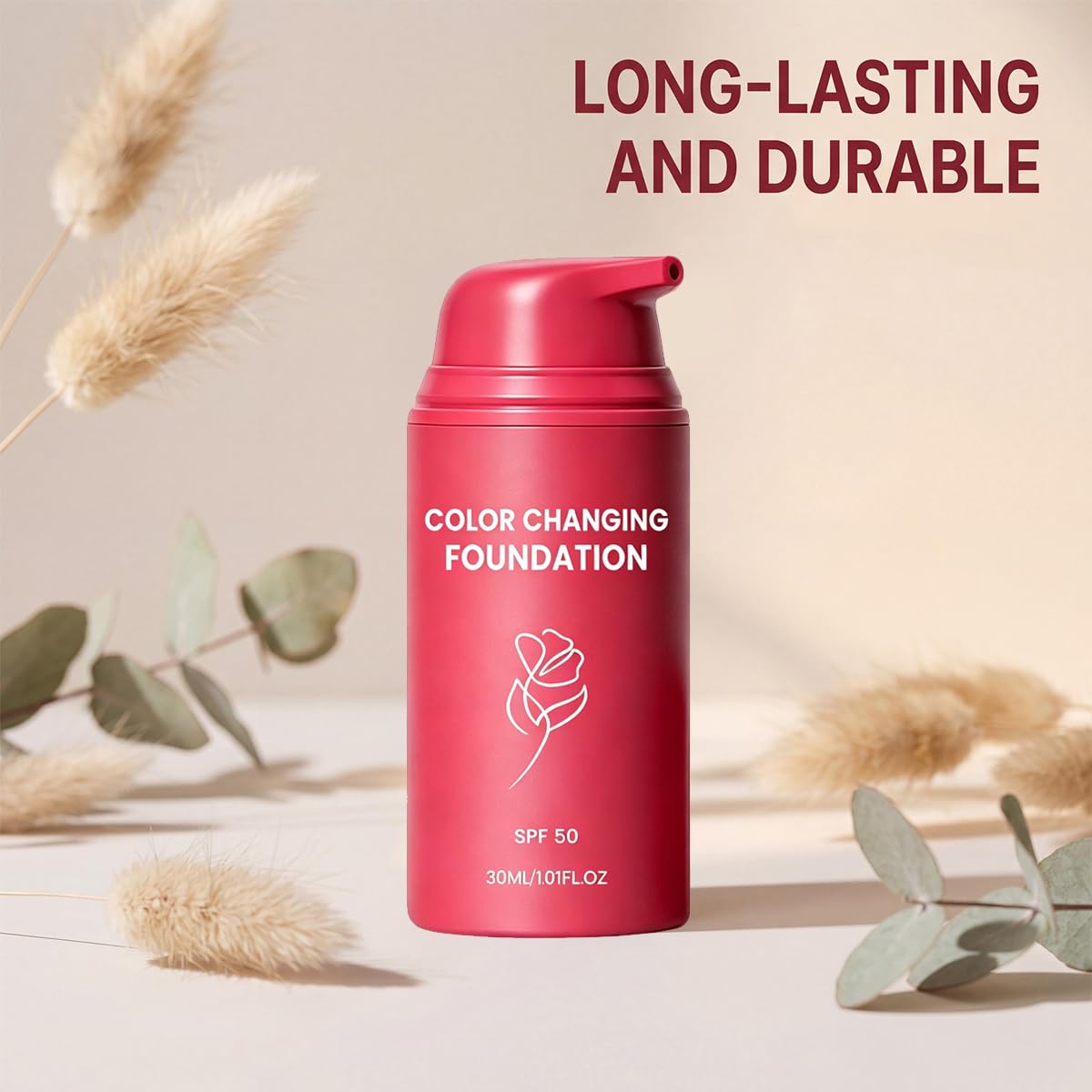 Korean Color Changing Auto Adjusting Tone Foundation for Mature Skin | Deep Hydration,Refines Pores,Blurs Fine Lines Imperfections,All Skin Types for Women,1.01 Fl Oz