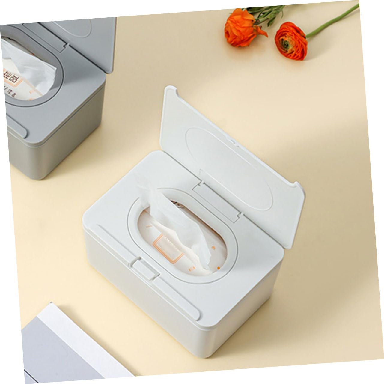FRCOLOR 2 Dispenser Salviette Umidificate Contenitore Versatile per Salviette e Piccoli Oggetti Design e Pratico e Ufficio Facile Usare
