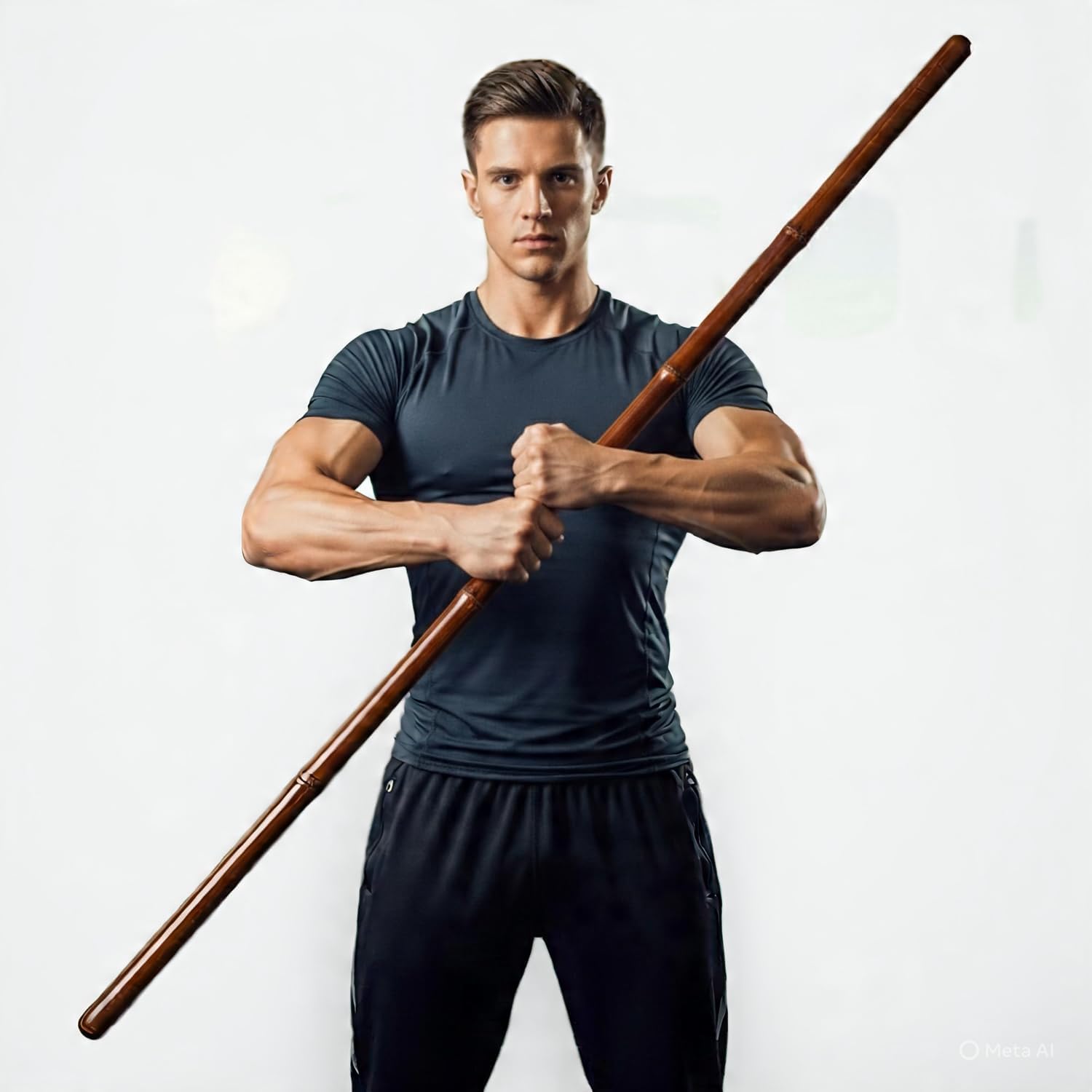 5 Feet Wooden Walking Cane Stick, Bamboo Exercise Bar for Gym, Handcrafted Staff for Weight Loss, Strength Training, Flexible Gatka Bo Staff-image-41
