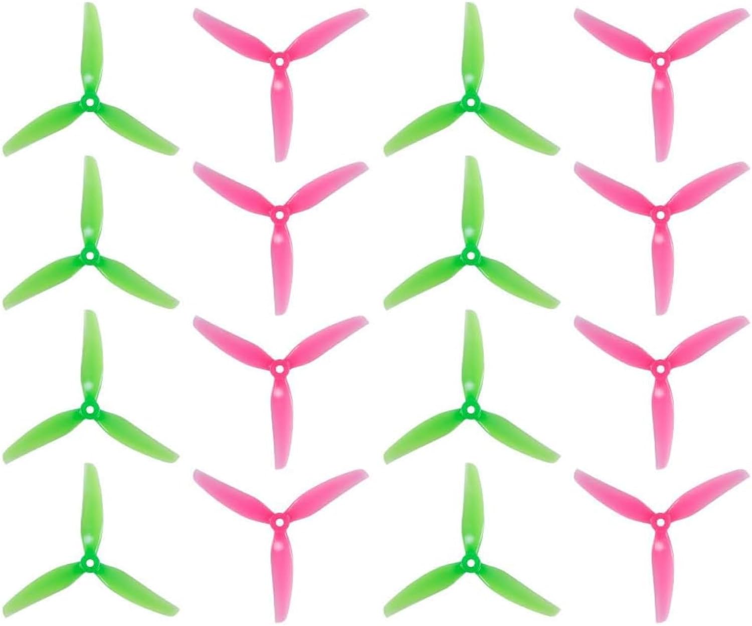 16pcs Fpv Drone Props Propeller: HQProp Ethix S3 Watermelon 5x3.1x3 Tri-Blade 5 Inch Props for 4S 6S FPV Freestyle Racing,8xCW 8xCCW