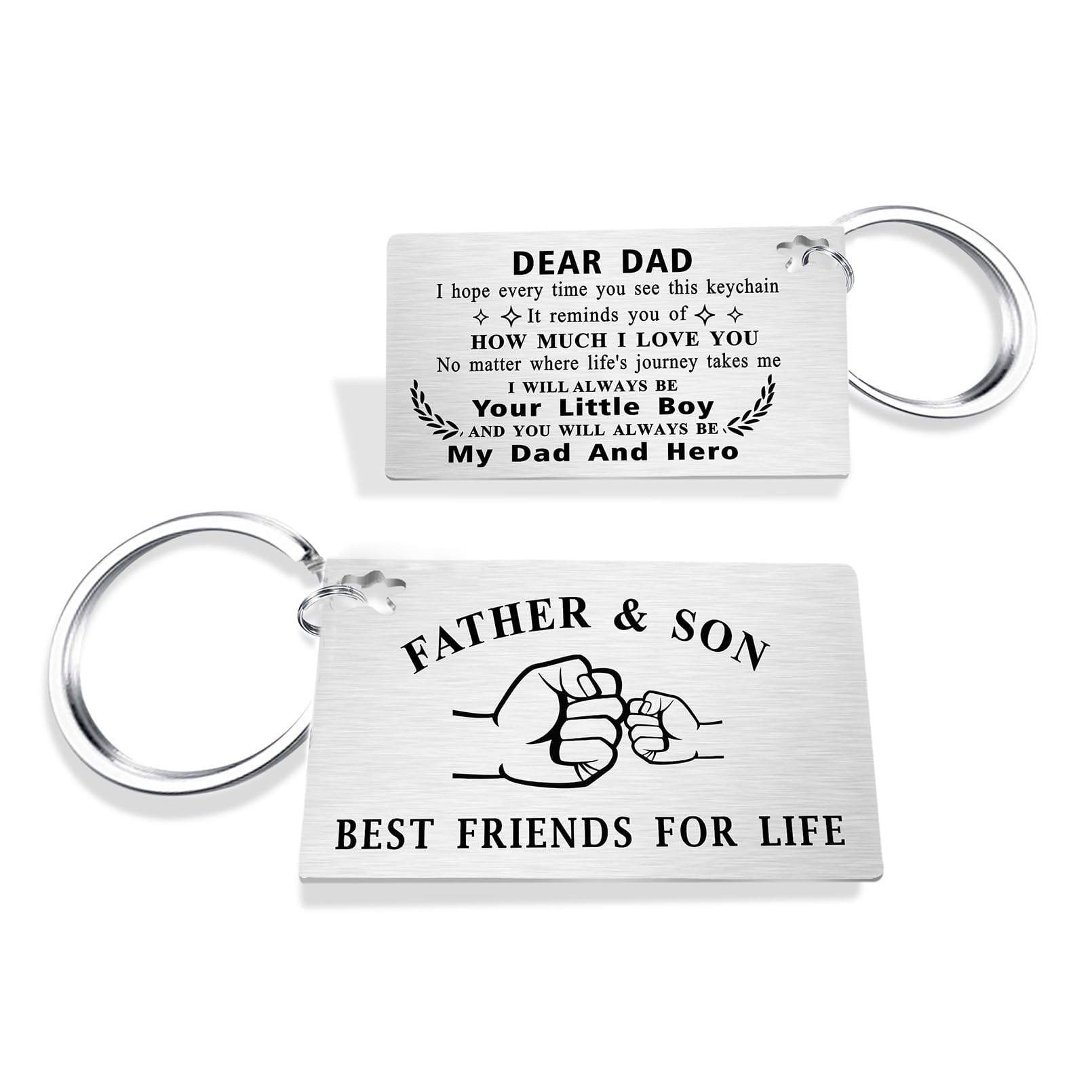TGCNQFather's Day Gifts for Dad - Best Dad Ever Keychain