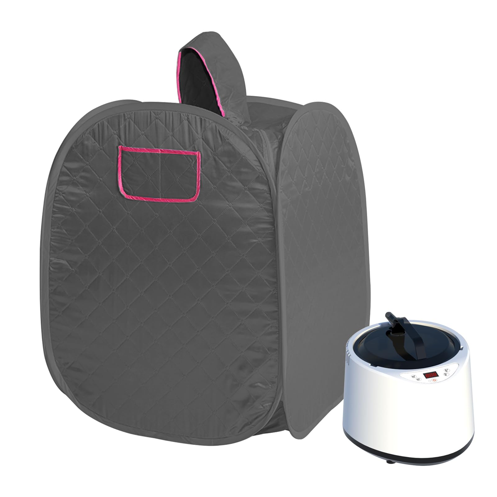 Thuis Stoomsauna 2L stoomgenerator SPA stoomsauna machine met saunatent en afstandsbediening temperatuur draagbare infrarood sauna voor spa thuissauna