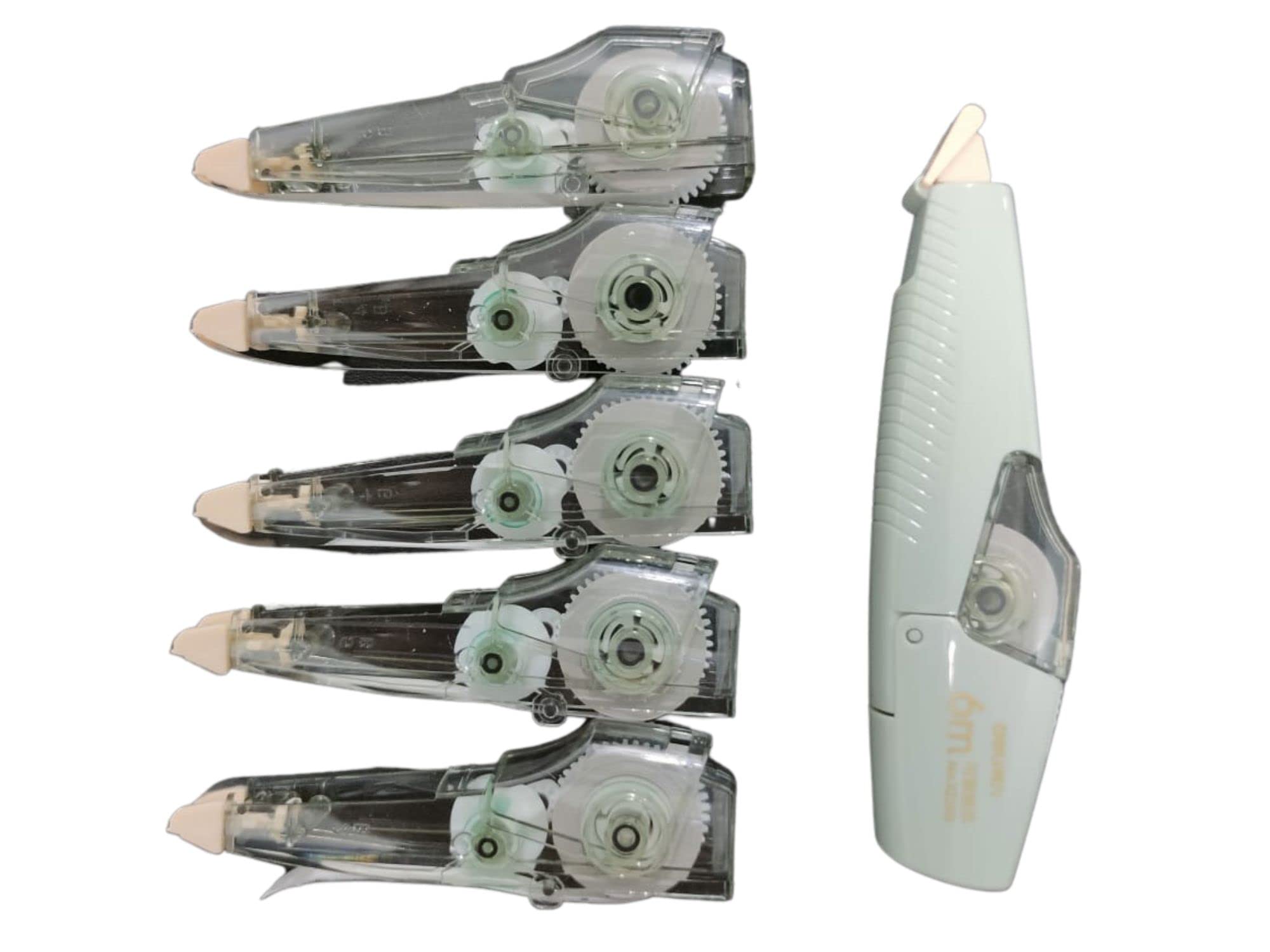 Deli 1+5 5mm*6m White Out Correction Tape Pen with 5 Refills Set School Office Supplies Stationery