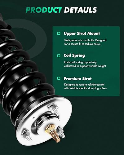 Miniatura 3 de SCITOO Kit completo de montaje de amortiguadores delanteros y traseros para Nissan Pathfinder 2005, 2006, 2007, 2008, 2009, 2010, 2011, 2012 (4