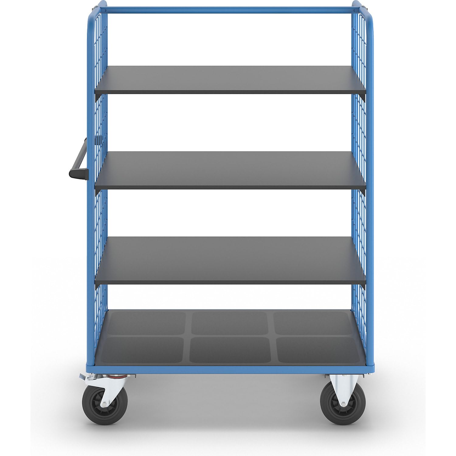 eurokraft Pro | Chariot à tablettes à Panneaux latéraux grillagés