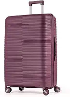 Mala Grande De Viagem 32Kg Polipropileno 8 Rodas 360 Giratória Para Despachar Rígida Leve Tamanho G Viajem Internacional Resistente (ROXO, GRANDE)