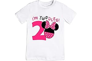 Twodles Second Birthday Shirt for Minnie Mouse Fans