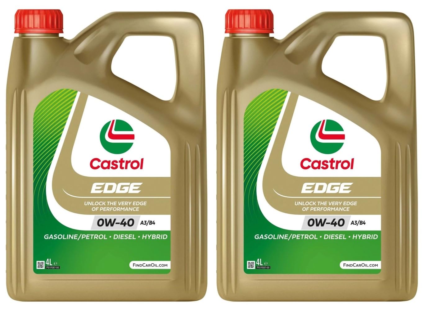 EDGE TITANIUM 0W-40 A3/B4 Aceite sintético para motor, 8 litros