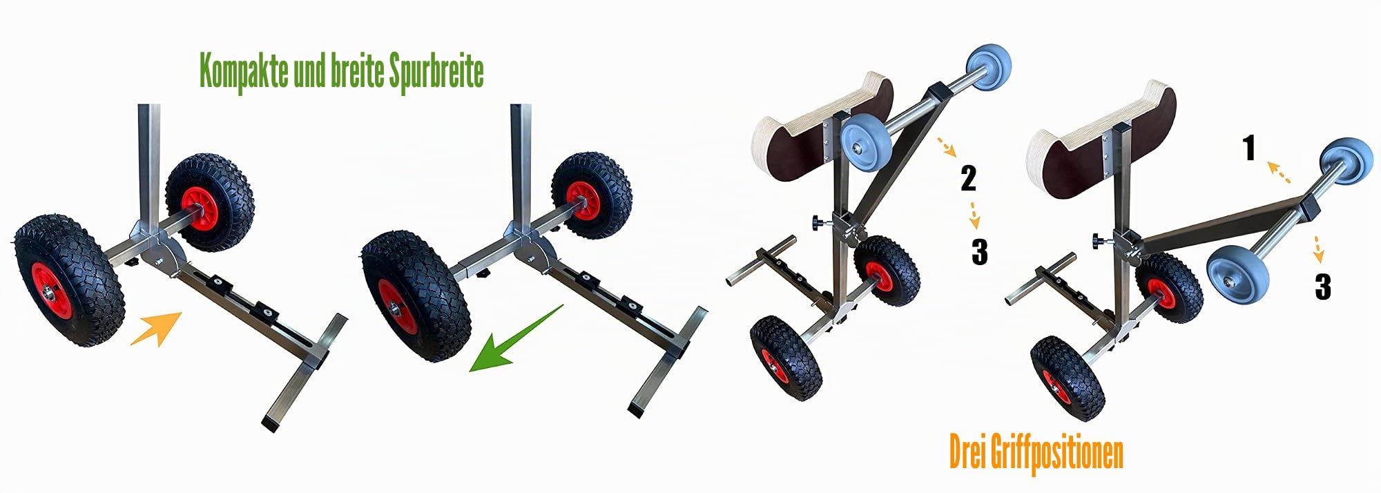 Außenbord-Boot-Motor-Transportwagen, Rollwagen, tragbar, aus Edelstahl, Premium Modell