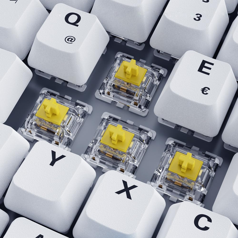 Sharkoon Skiller SGK50 S3 PBT Weiß, RGB Gaming Keyboard, 75% Layout