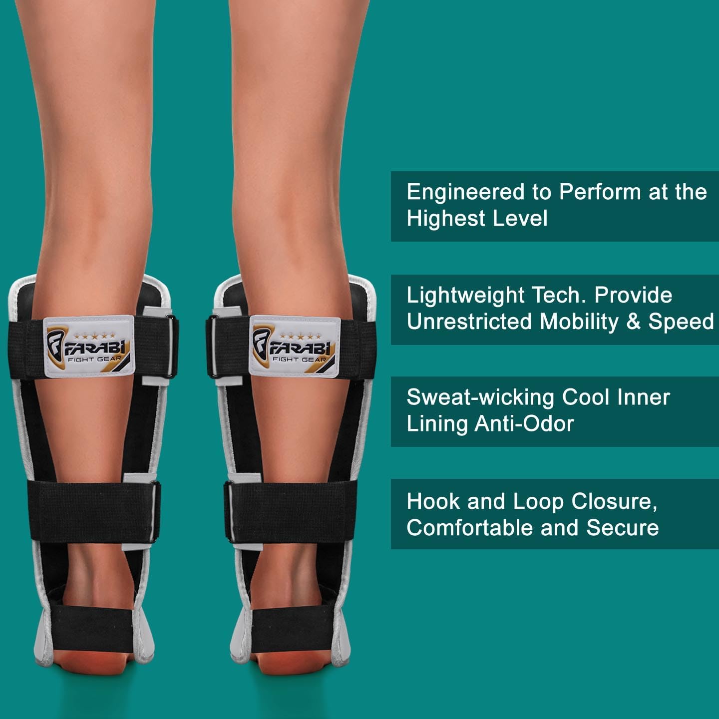 Farabi Sports Shin Instep Kids Junior MMA Kick Boxing Shin Guard Training Shin Protector Guards