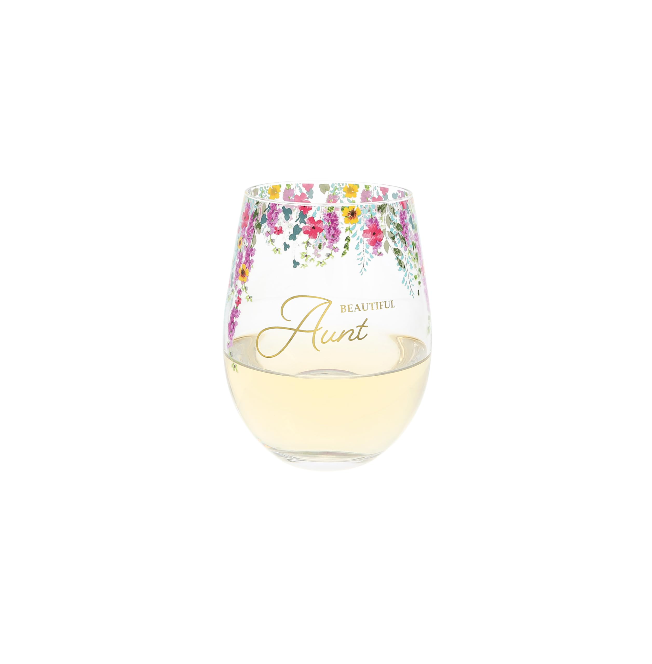 Verre à vin sans pied Beautiful Aunt de 500 ml pour votre tante