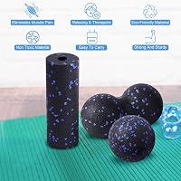 LOPHE 3 részes masszázslabda és fascia roller szett kék 4