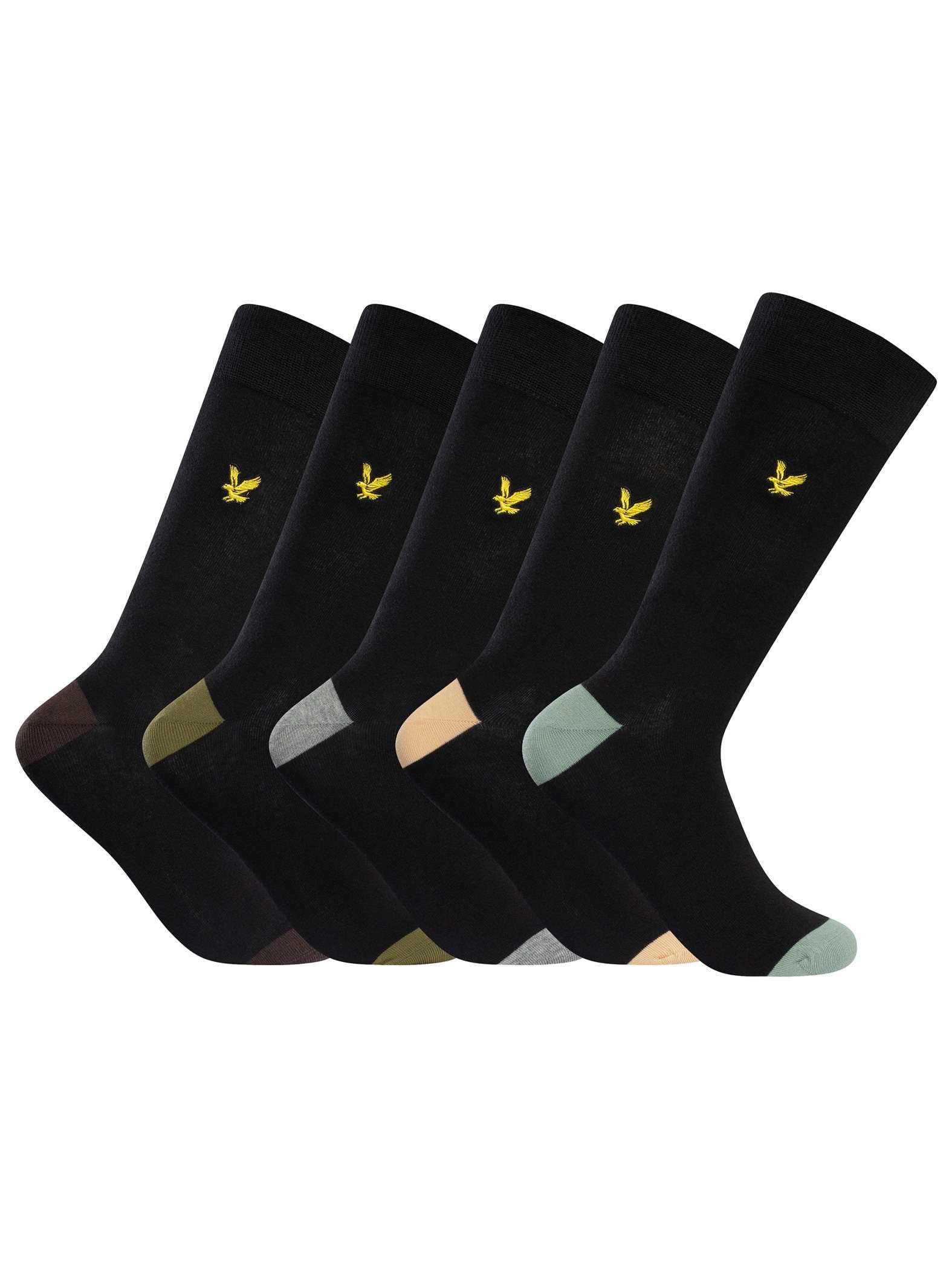 Lyle And Scott Men's Black Crew Socks in Size 7 - 11, Sports Direct