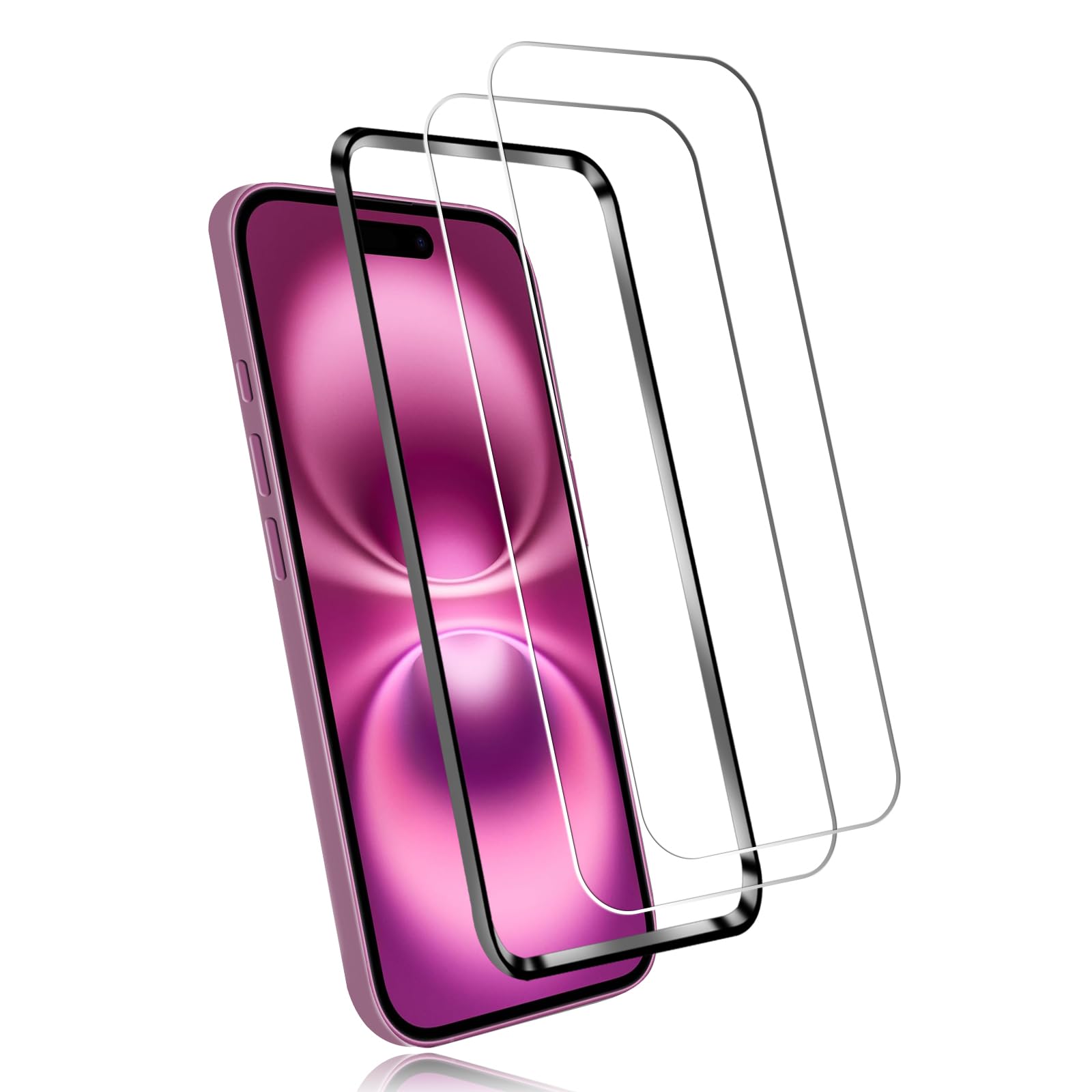 Amazon | 【2枚セット】 iPhone 16 /15 専用の ガラスフィルム iPhone 