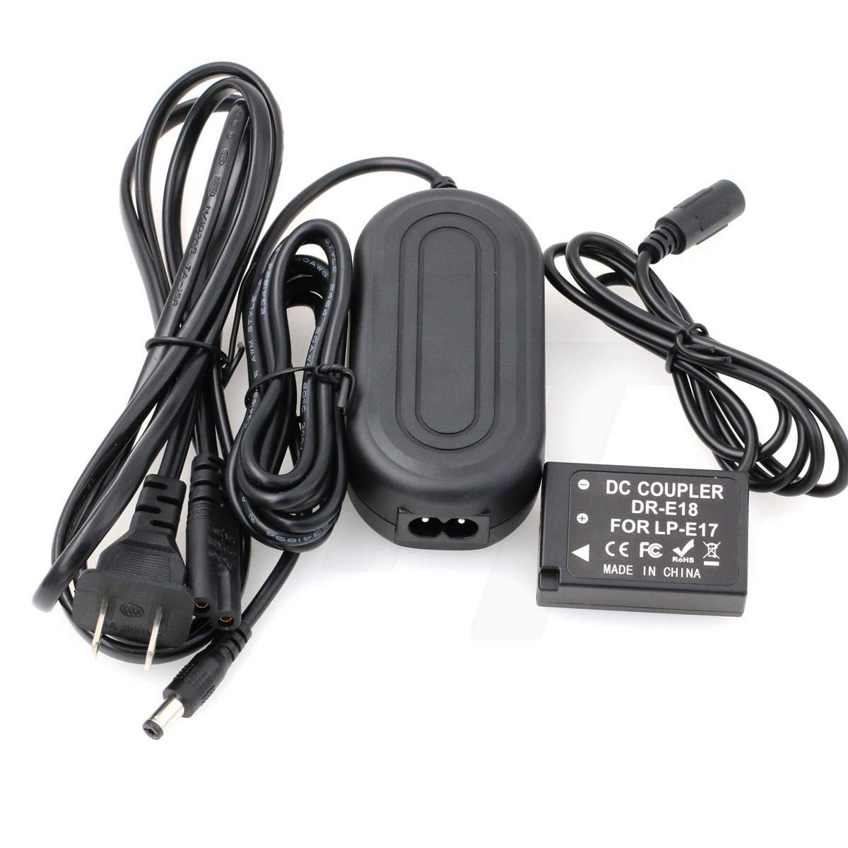 Amazon.com : HangTon LP-E17 Dummy Battery AC Power Adapter for