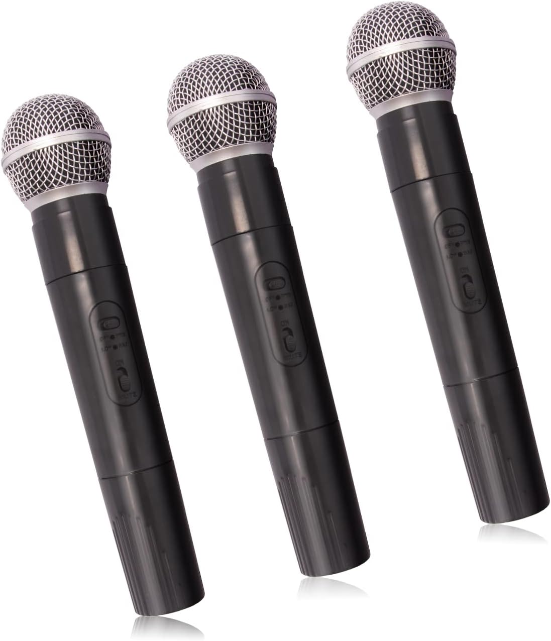Lsenrioy 3pcs Plastic Fake Microphone Prop Toy Microphone