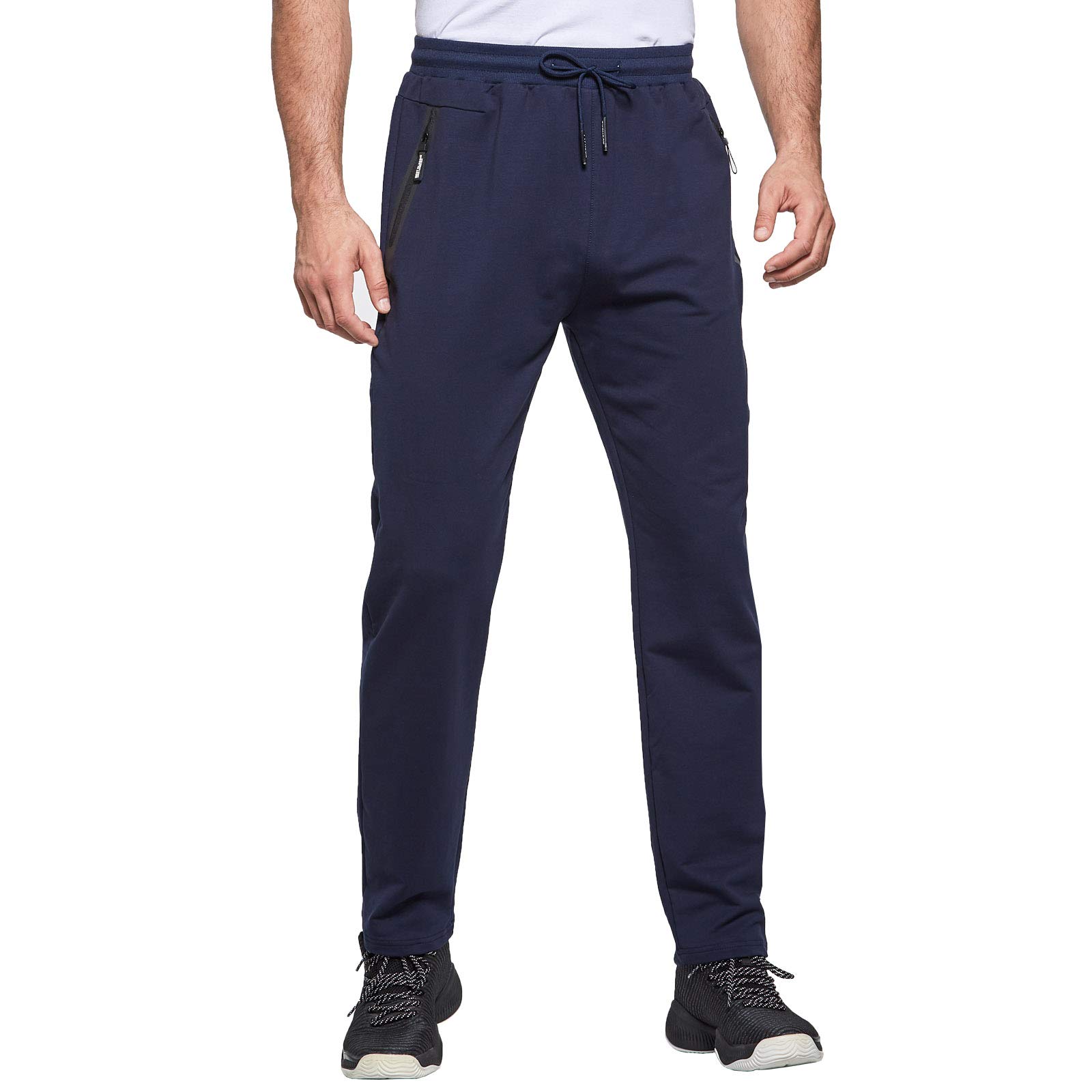 JustSun Pantaloni Tuta Uomo Sportivi con Tasche Zip