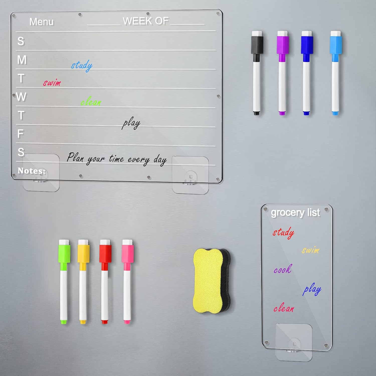Dry Erase Board Menu Clear Acrylic Whiteboard