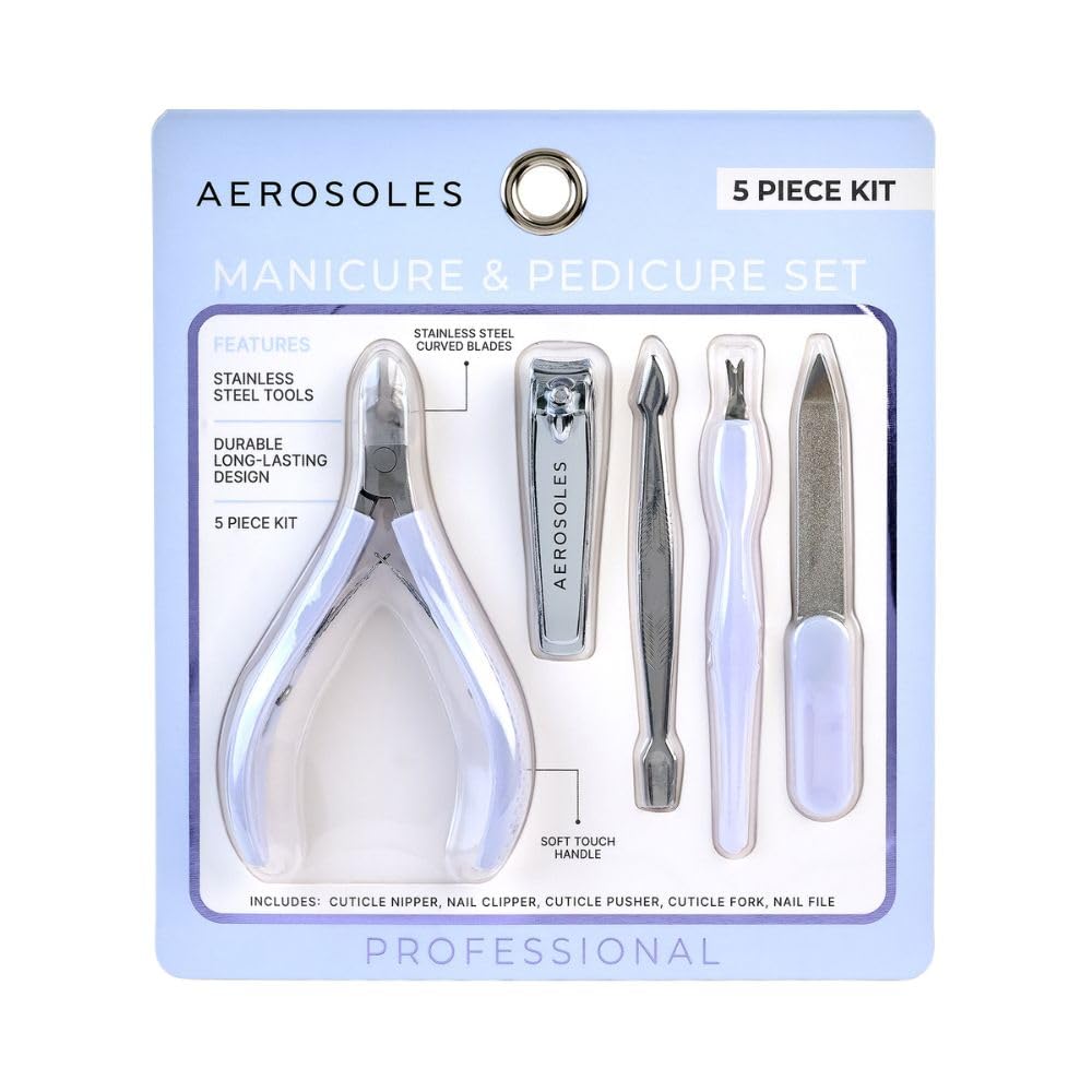 Aerosoles Ladies 5 Piece maniucure and Pedicure Set