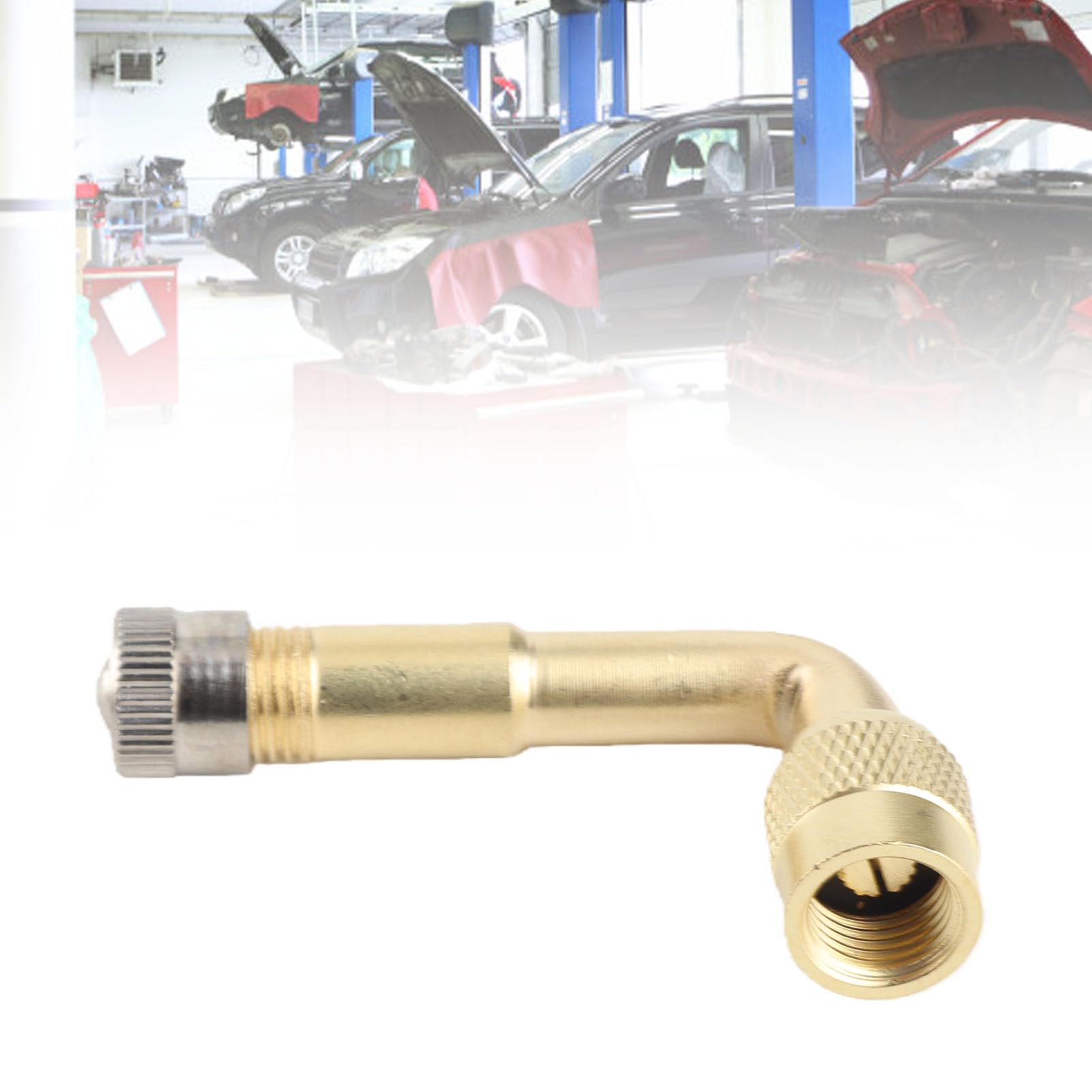Ventielverlenging, autoventiel, universele autohoekbanden, ventielverlenging, adapter, 135 graden banden, ventielverlenging, koper, ventieladapter voor motor, fiets, auto, vrachtwagen, scooter