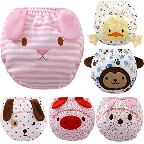 Tongchou 6pcs Culotte d'apprentissage Coton pour Bebe Fille Garcon Taille 90 Cover
