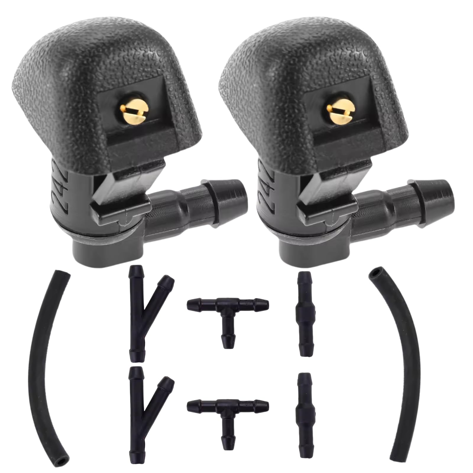 Photo 1 of 10Pcs Honda Odyssey Adjustable Windshield Washer Nozzle Hose Kit - 2 Nozzles, 2 Hoses & 6 Connectors (T/Y/I-Type) Compatible with Honda 2011-2017 OEM 76810-TK8-A01 ?????