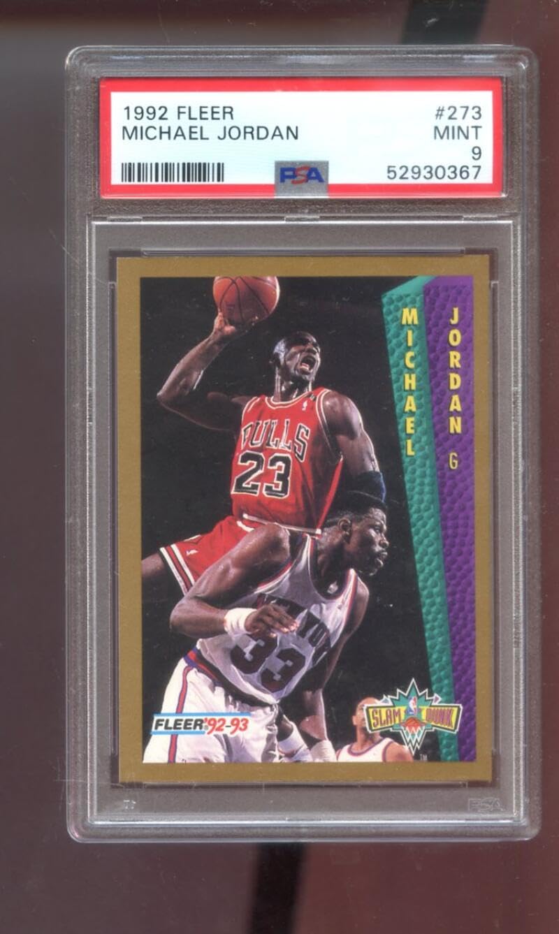 Amazon.com: 1992-93 Fleer #273 Michael Jordan PSA 9 Graded