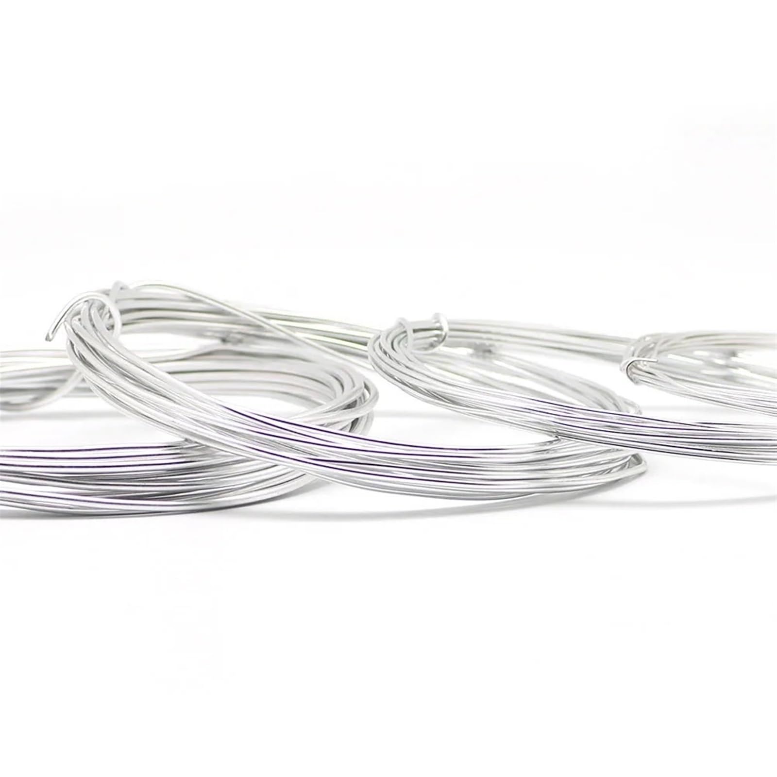 Lot de 2 fils en aluminium pour fabrication de bijoux - Multicolore - 3 mm - 4 mm - 12 m - 25 m - Or clair - 3 mm - 25 m