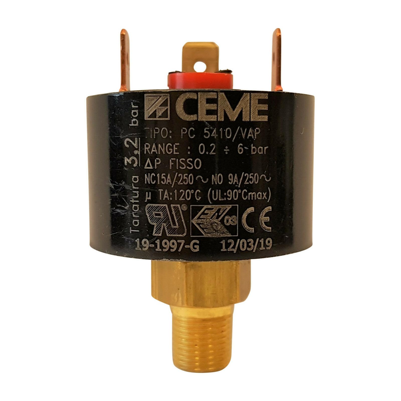CEME 5411 Pressure Switch G1/8 Inch | 0.2-6.0 Bar Adjustable | Preset 3.2  Bar Replaces Ceme 5410 : Amazon.de: Business, Industry & Science