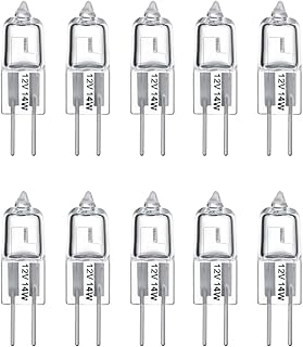 Vicloon G4 Lampadine Alogene, G4 Lampadine Luce, 14W 12V Bianco Caldo 2800K 235lm, Dimmerabile G4 Presa Lampadine, Confezione da 10 [Classe di efficienza energetica C]